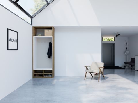 Vestavěná skříň - botník s nástavcem č. 13