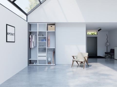 Vestavěná skříň s pantovými dveřmi č. 16