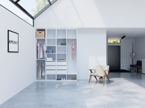 Vestavěná skříň s pantovými dveřmi č. 17