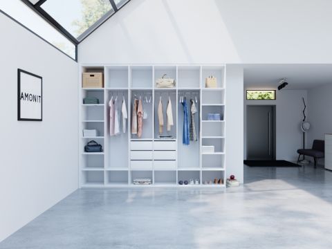 Vestavěná skříň s pantovými dveřmi č. 20