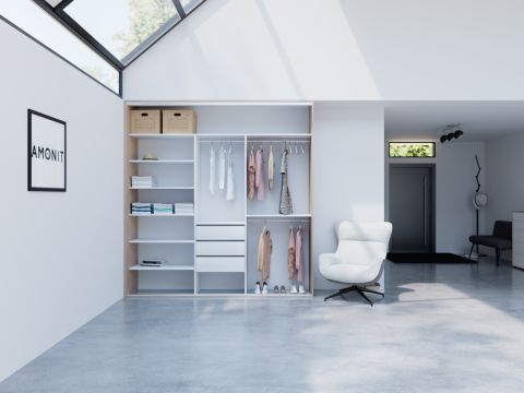 Vestavěná skříň s posuvnými dveřmi č. 6